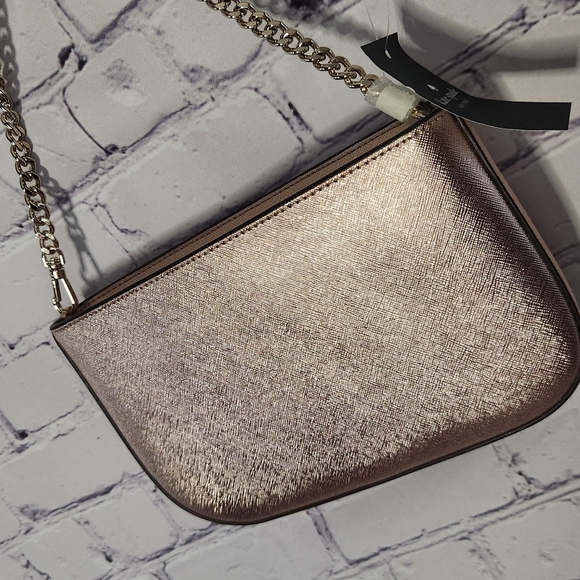Kate Spade Women's Kenzie Limited Rose Gold Shimmer  Pochette Bag NWT - Picture 4 of 8